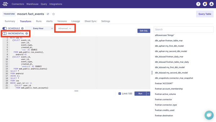 Incremental Transform Screenshot